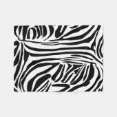 Zebra-Muster Fleecedecke (Vorderseite (Horizontal))