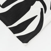 Zebra-Muster Fleecedecke (Ecke)