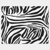 Zebra-Muster Fleecedecke (Vorderseite (Horizontal))