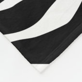 Zebra-Muster Fleecedecke (Ecke)