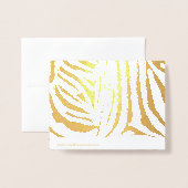 Zebra-Muster Folienkarte (Rückseite mit Umschlag)