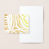 Zebra-Muster Folienkarte (Anzeige)