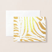 Zebra-Muster Folienkarte (Vorderseite mit Umschlag)