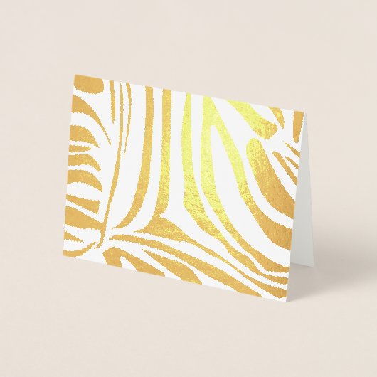 Zebra-Muster Folienkarte (Vorderseite)