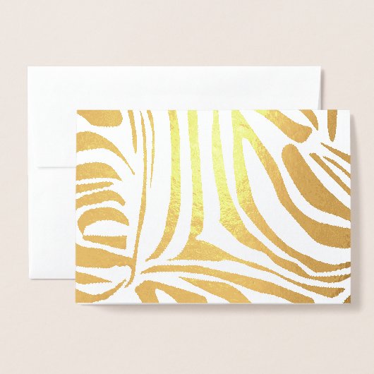 Zebra-Muster Folienkarte (Vorderseite mit Umschlag)