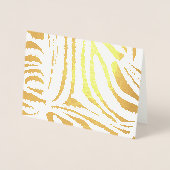 Zebra-Muster Folienkarte (Vorderseite)