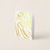 Zebra-Muster Folienkarte (Vorderseite)