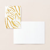 Zebra-Muster Folienkarte (Anzeige)