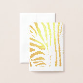 Zebra-Muster Folienkarte (Rückseite mit Umschlag)