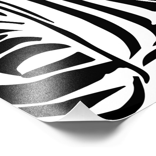 Zebra-Muster Fotodruck (Ecke)