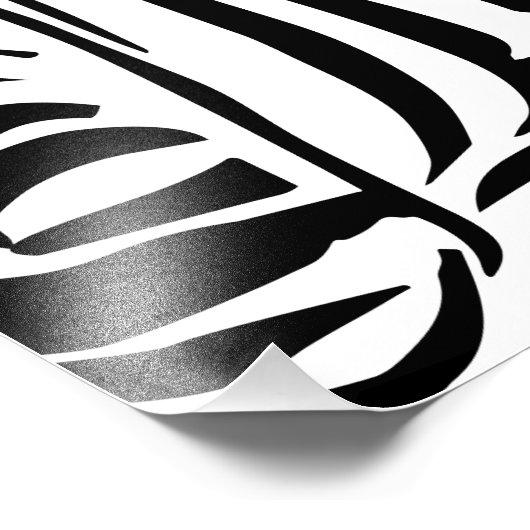 Zebra-Muster Fotodruck (Ecke)