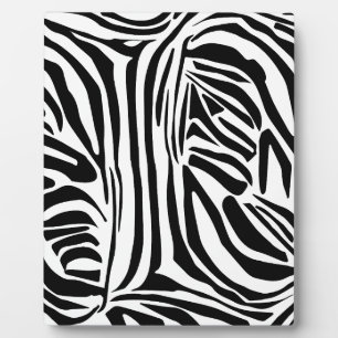 Zebra-Muster Fotoplatte