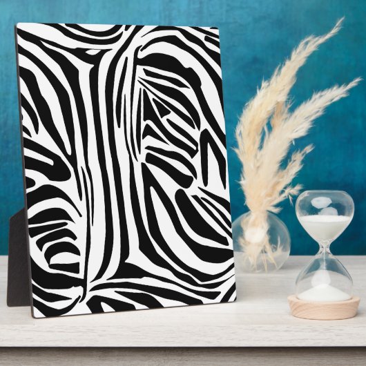 Zebra-Muster Fotoplatte (Seite)