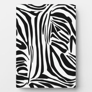 Zebra-Muster Fotoplatte