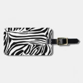 Zebra-Muster Gepäckanhänger (Vorderseite horizontal)