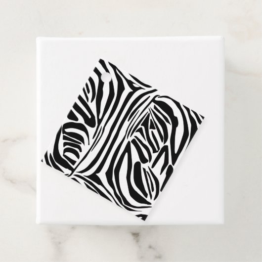Zebra-Muster Geschenkanhänger (Beispiel)