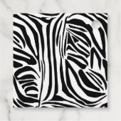 Zebra-Muster Geschenkanhänger (Rückseite)