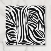 Zebra-Muster Geschenkanhänger (Vorderseite)