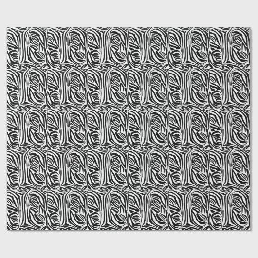 Zebra-Muster Geschenkpapier (Flach)