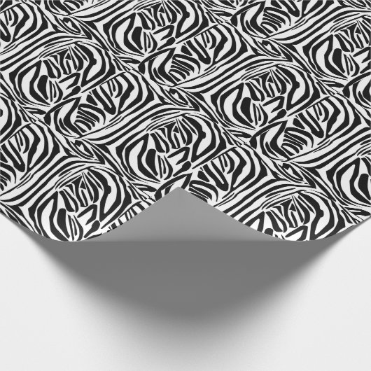 Zebra-Muster Geschenkpapier (Ecke)