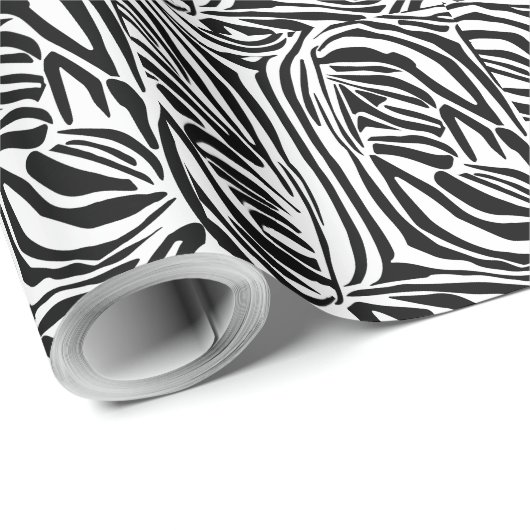 Zebra-Muster Geschenkpapier (Rolleneckpunkt)