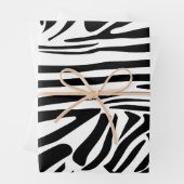 Zebra-Muster Geschenkpapier Set (Beispiel)