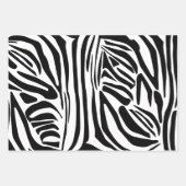 Zebra-Muster Geschenkpapier Set (Vorderseite 3)