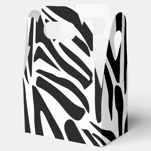 Zebra-Muster Geschenkschachtel (Geöffnet)