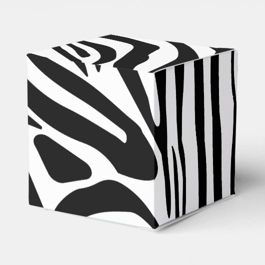 Zebra-Muster Geschenkschachtel (Rückseite)