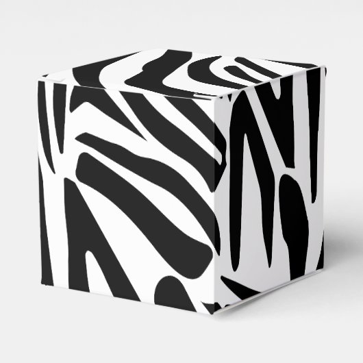 Zebra-Muster Geschenkschachtel (Vorderseite)