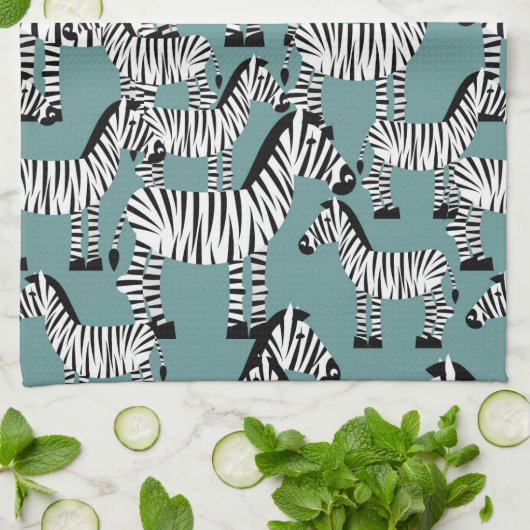 Zebra-Muster Geschirrtuch (Gefaltet)