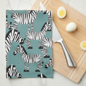 Zebra-Muster Geschirrtuch (Viertel Falte)