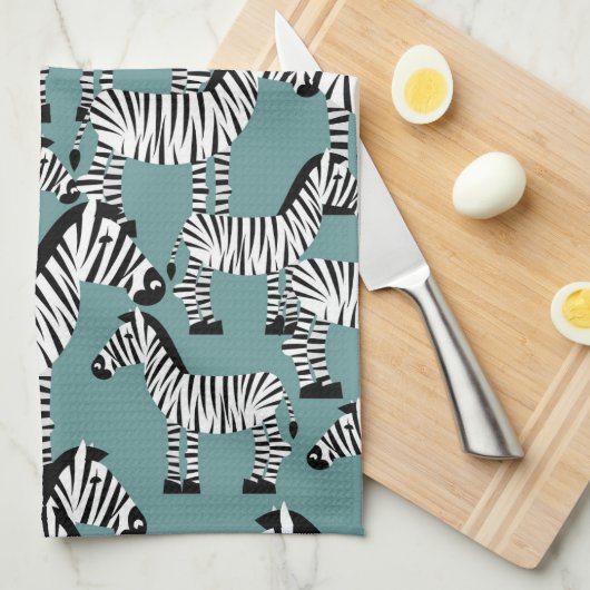 Zebra-Muster Geschirrtuch (Viertel Falte)