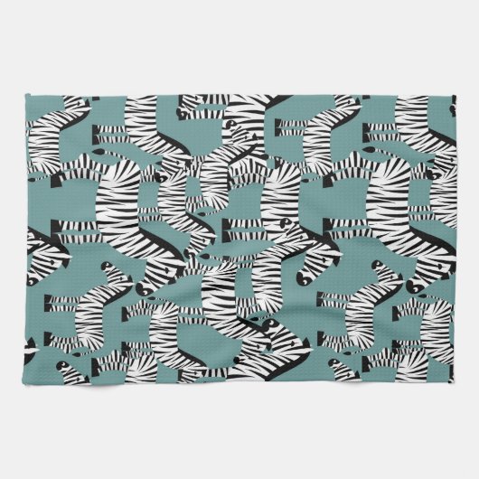 Zebra-Muster Geschirrtuch (Horizontal)