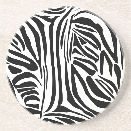 Zebra-Muster Getränkeuntersetzer (Vorne)