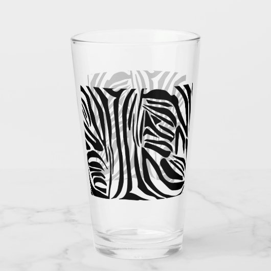 Zebra-Muster Glas (Rückseite)