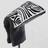 Zebra-Muster Golf Headcover (3/4 Vorderseite)