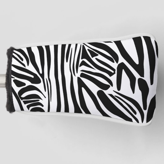 Zebra-Muster Golf Headcover (Vorderseite)