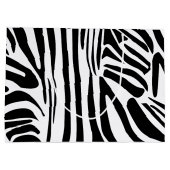 Zebra-Muster Große Geschenktüte (Rückseite)