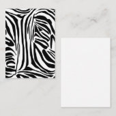 Zebra-Muster Hinweiskarte (Vorne/Hinten)