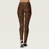 Zebra-Muster in Golden Brown Leggings (Rückseite)