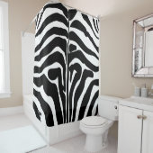 Zebra-Muster in Schwarz und Weiß Duschvorhang (Beispiel)