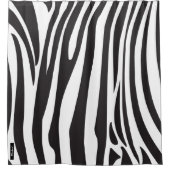 Zebra-Muster in Schwarz und Weiß Duschvorhang (Vorderseite)