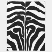 Zebra-Muster in Schwarz und Weiß Fleecedecke (Vorderseite)