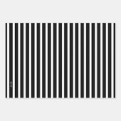 Zebra-Muster in Schwarz und Weiß Geschenkpapier Set (Vorderseite 2)