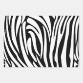 Zebra-Muster in Schwarz und Weiß Geschenkpapier Set (Vorderseite)