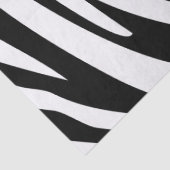 Zebra-Muster in Schwarz und Weiß Seidenpapier (Detail)