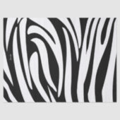 Zebra-Muster in Schwarz und Weiß Seidenpapier (Vorderseite)