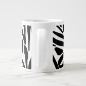 Zebra-Muster Jumbo-Tasse (Rückseite)
