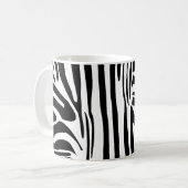 Zebra-Muster Kaffeetasse (Vorderseite Links)